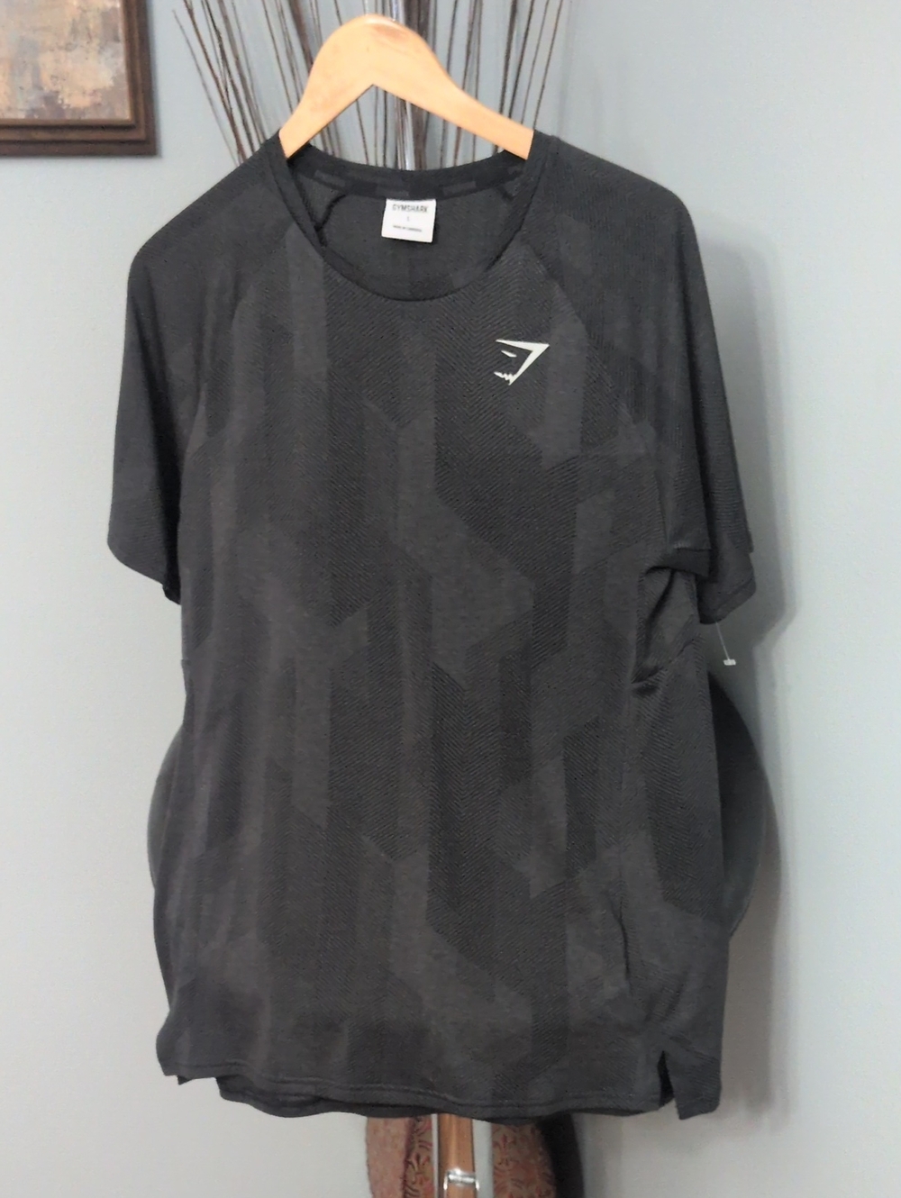Gymshark Men's Black Graphic Training Tee